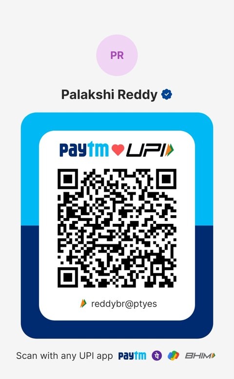 UPI QR code for Palakshi Reddy, reddybr@ptyes